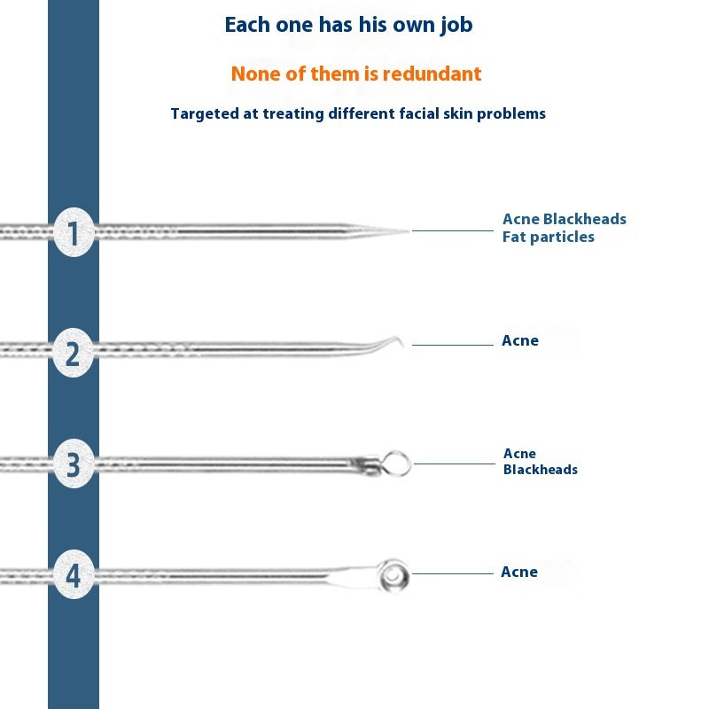 Pimple Pin 4-piece Stainless Steel Acne
