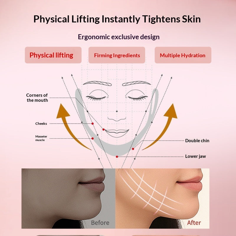 Red Bandage Mask Collagen V-Shape Face  Mask