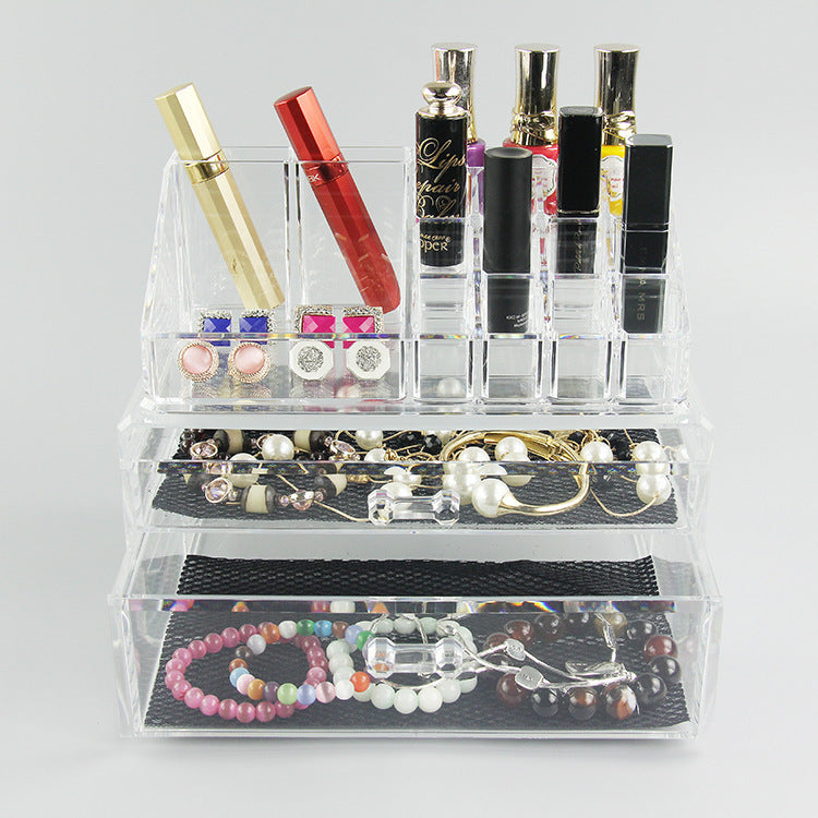 Acrylic Clear Container Makeup Case