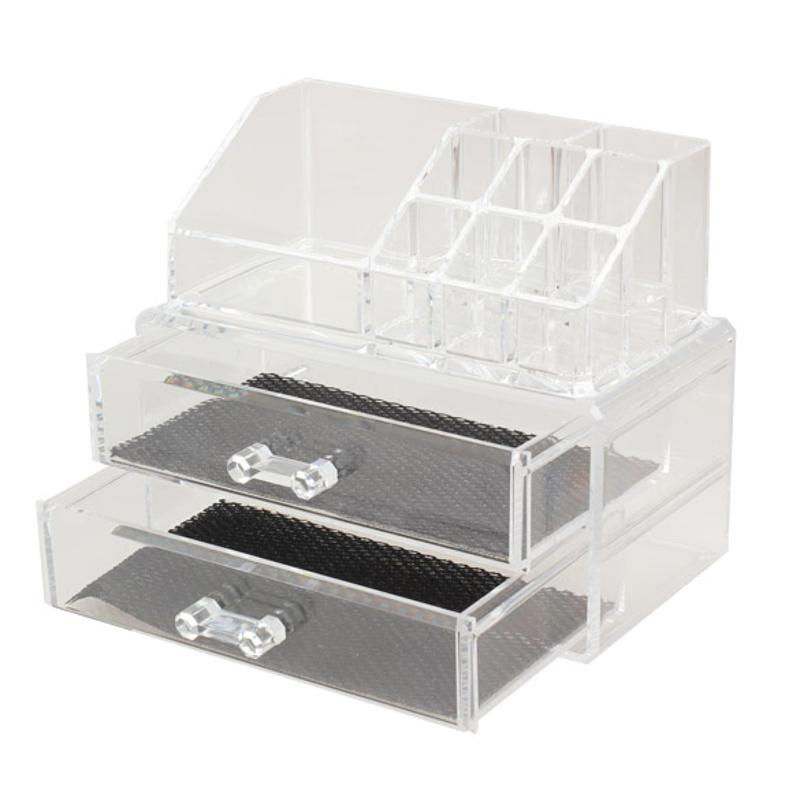 Acrylic Clear Container Makeup Case