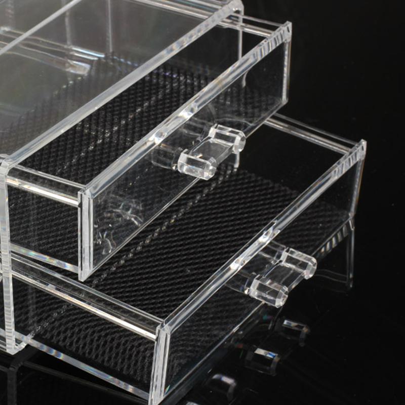 Acrylic Clear Container Makeup Case