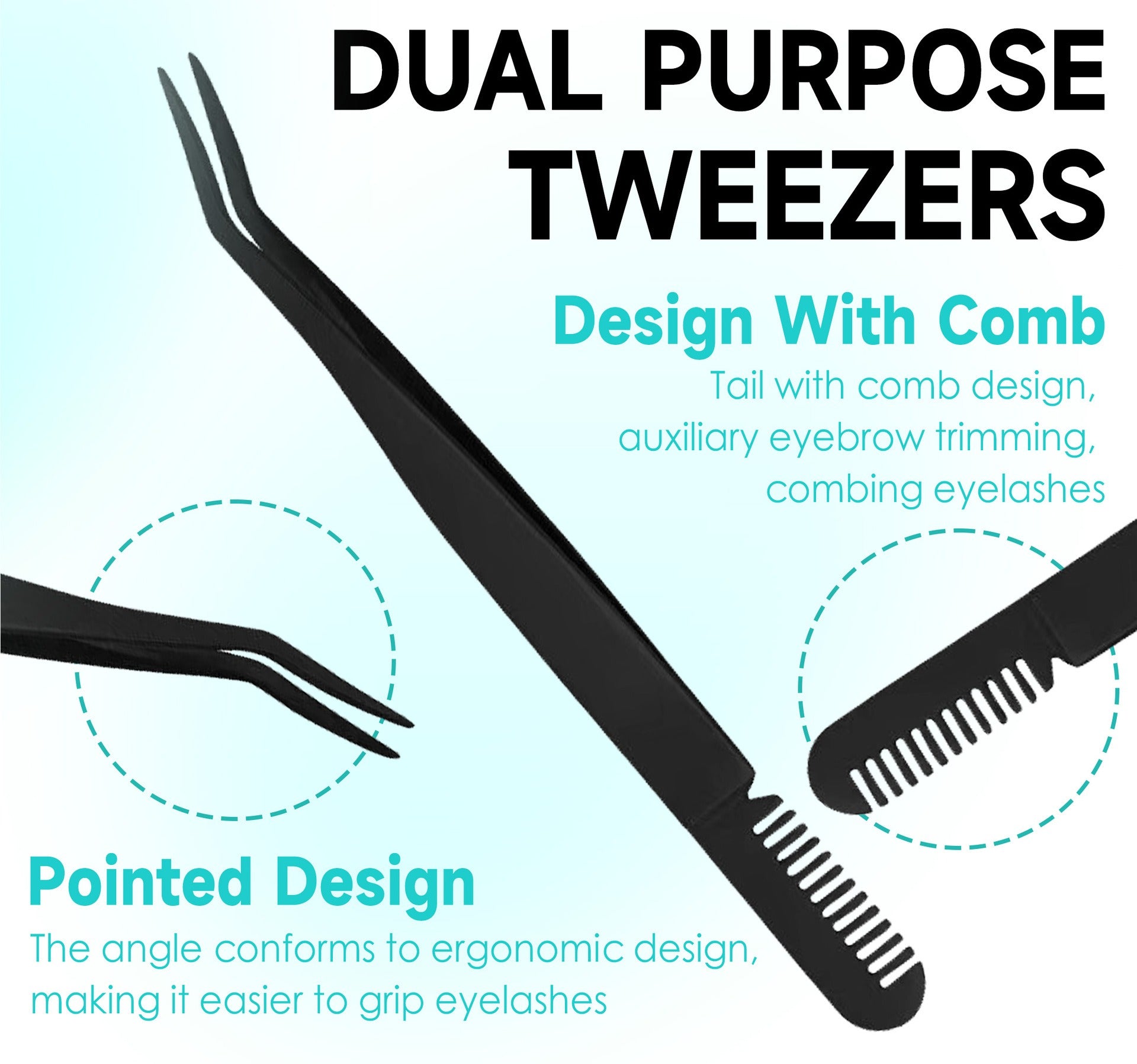 Individual Clusters Of Natural Black False Eyelashes