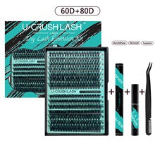 Individual Clusters Of Natural Black False Eyelashes