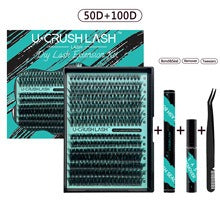 Individual Clusters Of Natural Black False Eyelashes