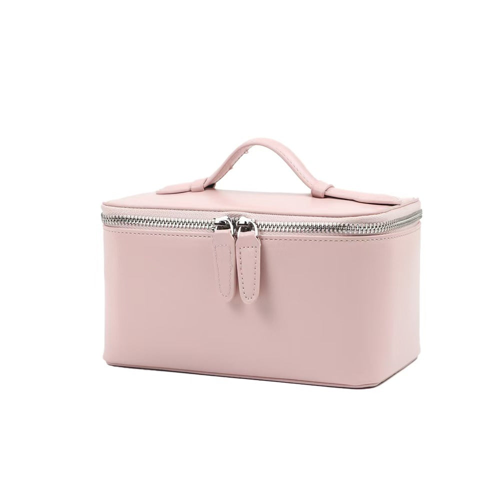 Handheld Leather Cosmetic Bag