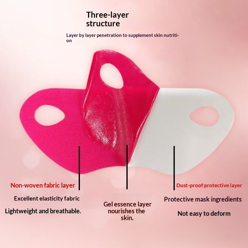 Red Bandage Mask Collagen V-Shape Face  Mask