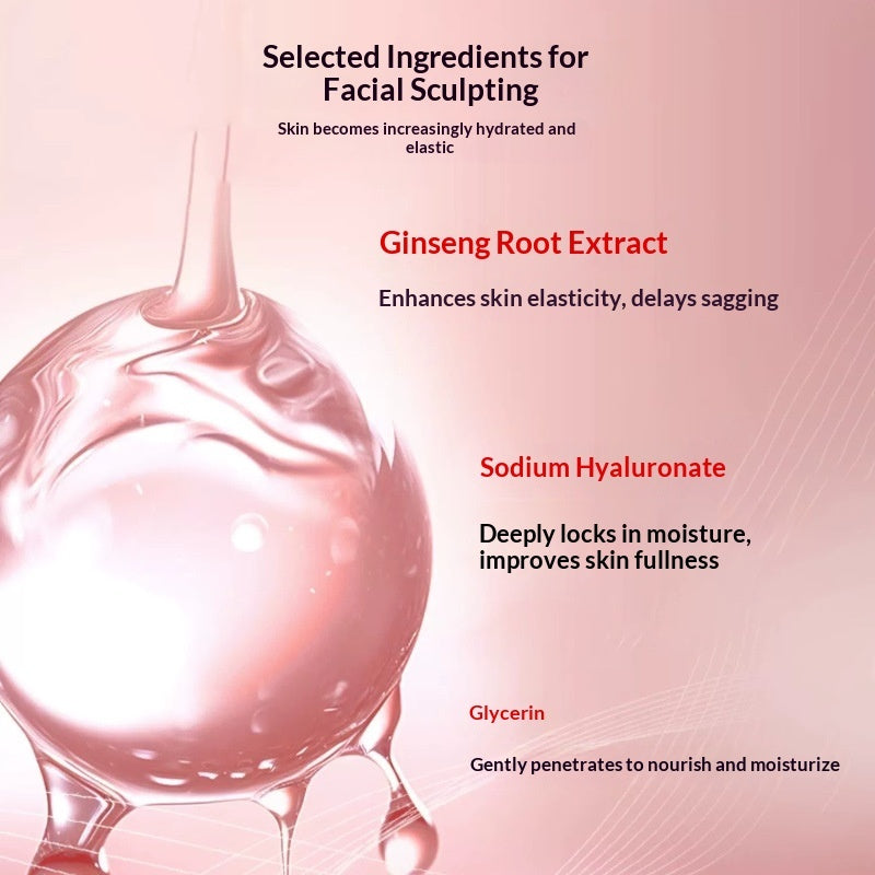 Red Bandage Mask Collagen V-Shape Face  Mask